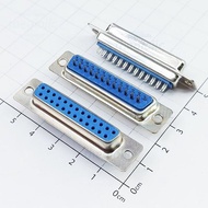[5 Pieces]- DB25 Port Female 25 Pins Straight 2 Rows Solder Wire Connector