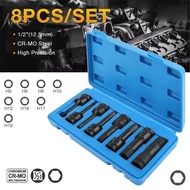 1/2" Square Drive Impact Star Bits Socket Set T20 T25 T30 T40 T50 T55 T60 CR-MO Wrench Tools