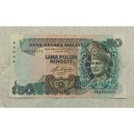Malaysia Old Series RM50 Old Banknote Siri 5 For Collection Only