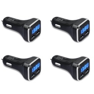 (HMXQ) 4X Car Charger Volt Meter Car Battery Monitor with LED Voltage & Amps Display, for 11 / Xs ,G