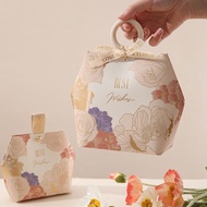 【Ready Stocks】Insta Style Creative Ring Wood Handle Gift Box 创意新款木环复古礼盒/Wedding Beg Kahwin Candy Gift Bag/Door gift bag