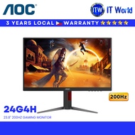 AOC Gaming Monitor 24G4H 23.8" - Fast IPS / FHD / 200Hz / 0.3ms MPRT / HDR10 / Adaptive Sync | itw