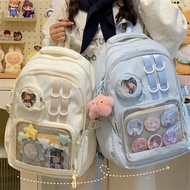 Ita Bag Backpack DIY Badges Display Bagack Fashion Aesthetic Students School Bag Chic Stylish Laptop