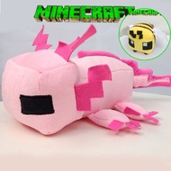 Minecraft Axolotl Pink Plush Toys Salamander Minecraft Bee Doll