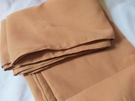 Hijab Segi Empat jumbo Wolfis 130x130 warna Mocca Moca Coklat Muda | Kerudung Segi Empat jumbo Wolfi
