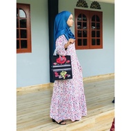 Medium Beg zip baru print nama 2 side