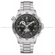 HAMILTON H76714135 Men's Analog Watch KHAKI AVIATION WORLDTIMER CHRONOHRAPH QUARTZ 45mm SS Bracelet 