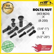 KS BOLT & NUT (M14/M16) X (20/25/30/35/40/45/50/55/60/65/70/75/80/85/90/100/110/120/130/140)
