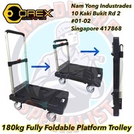 NEW 180kg CAPACITY Orex Fully Foldable Platform Trolley (Wheel fold in fully flat)