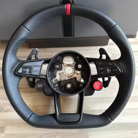 Car Steering Wheel Genuine Leather A3 A4L A5L A6L A7L A8L A4 A5 A6 A7 Q3 Q5 TT R8 S3 S4 Car Interior