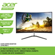 ACER Aopen 27HC5RZ1 Curved gaming Monitor - 27"/FHD/VA/1500R Curved/280Hz/1ms/HDMI,DP/3Y