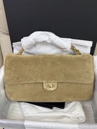 Chanel 26S cf 32cm 麂皮鏈條包