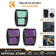 K & F khái niệm DJI Air 3 bộ lọc 28 lớp kính lọc thủy tinh quang học HD nhiều lớp không thấm nước và