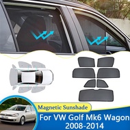 Car Window Sunshade For Volkswagen VW Golf Mk6 2008~2014 Wagon Magnetic Sunshade Rear Window Visor F