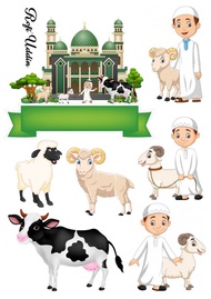 topper kue hari raya adha idul fitri