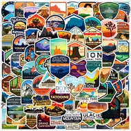 100Pcs/Set ❉ National Park Series A Stickers ❉ DIY Fashion Waterproof Decals Doodle Stickers