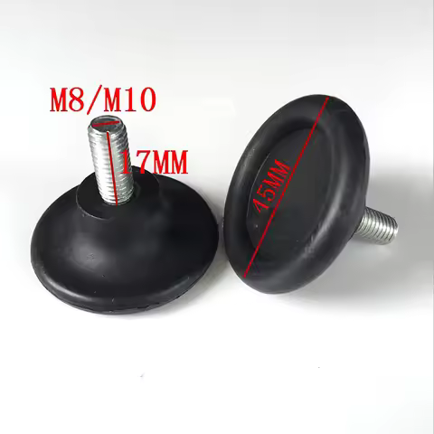 1Pcs M8/M10 Adjustable Feet Stable Legs Adjustable Height Non-Slip Silent Soft Machinery Anti-Vibrat