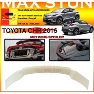 TOYOTA CHR SILK BLAZE MID WING SPOILER CH R CH-R 2016-2022 REAR MID WING CENTRE SPOILER CHR BODYKIT 