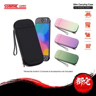 STARTRC GAMES Nintendo Switch 2 Slim Carrying Case Stylish Design Multiple Game Slot