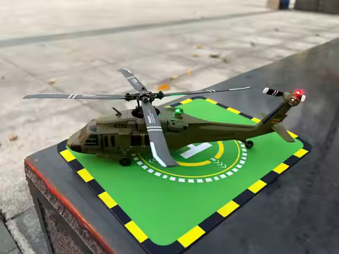 Remote control helicopter K170 green brushless motor remote control helicopter single wing aileron f