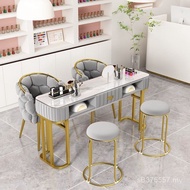 Table Set Special Offer Influencer Shop Single Double Manicure Combination Table Chair Japanese Ligh