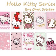 Cute Hello Kitty Bus Train LRT MRT Access Card Decorative Sticker 5pc