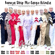KEMEJA Ritzuka Parachute Material Hoodie and Cargo Pants Strips (Super) for Sports, Tracking & Daily