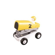 日本Magnets復古經典古董賽車10號針小釘書機(黃色跑車款)