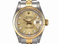 【JDPS 久大御典品/勞力士專賣】ROLEX錶 69173 十鑽面 DATEJUST 自動中金 編號K10699