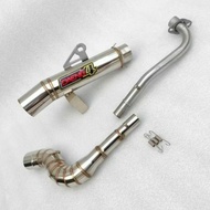 DAENG4 DS4 Super Open Pipe 51mm 1set For Raider Fury Dash Wave110/125 Xrm110/125 Smash