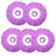 ☋♚ 5pcs/lot Household Sponge Fiber Mop Head Refill Replacement Home Cleaning Tool Microfiber Floor Mop Head 360 Spin Cleaning Pad