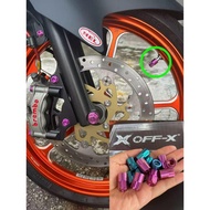 OFF-X GR5 Titanium Tyre Valve Cover Cap Tayar Cap Skru for Motorcycle Bicycle Tyre Air Cap Valve Cap