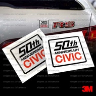 Car Decoration Stickers 50 th ANNIVERSARY CIVIC 50th HONDA