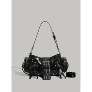 y2k Bag Design Versatile American Retro ins Style Crossbody Female Side Backpack Niche High-End Moto