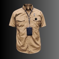 KEMEJA M1 TACTICAL SHIRT SHORT SLEEVE CREAM