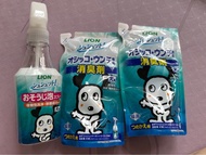 Lion 獅王 寵物除臭消毒噴霧及補充裝一套