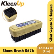 KAYU OCA Kleen Up Shoe Brush 0626 Wooden Brush Round Brush Nylon Shoes Brush