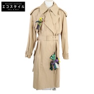 Louis Vuitton [สินค้าอย่างเป็นทางการในประเทศ] RM212 QOR HLC67W เสื้อโค้ททรงเทรนช์พร้อมมาสคอตประดับลู