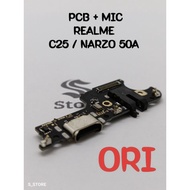 REALME C25 CHARGER CONNECTOR / NARZO 50A ORIGINAL + IC CONNECTOR BOARD REALME C25 /NARZO 50A