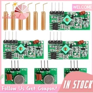 Set of 3 433 MHz Radio Transmitter and Receiver Module + 433 MHz Antenna Helical Spiral Spring Remot