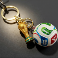 FIFA World Cup Keychain with Realistic Gold-Plated Design
