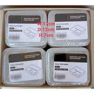 Square Disposable Plastic Food Container 一次性塑料食品容器 (S1200/S250/RT-750S/RT-1000S)