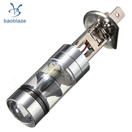 2X H1 10000K 100W LED 20SMD Projector Fog Driving Light Bulb