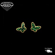 SMS DEEN VC Butterfly Earrings, ±2.8GM - Gold 916 Emas - Subang VC Rama-rama (Info: ±1.3x1.0CM - 2.8