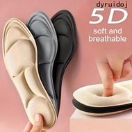 Druidoj 5D Memory Foam Insoles - Breathable & Shock-Absorbing Arch Support for Runners