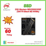 Wd Black SN770 PCIe Gen4 x4 NVMe M.2 500GB WDS500G3X0E SSD