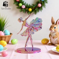 [Serenable] 2D Flat Ballerina Decoration Dancing Girl Signs for Fireplace Shelf Bedroom