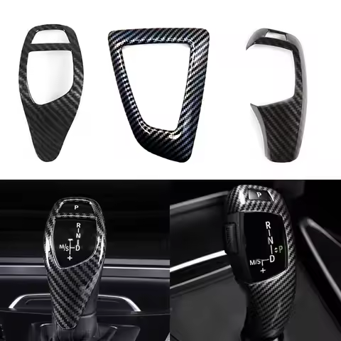 Carbon Fiber Texture for BMW F30 F10 F15 F07 F20 F21 F22 F32 F34 F35 5GT Car Gear Shift Panel Frame 