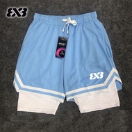 3V3 Basketball Shorts Training American Two-Piece Three-Point Fitness Running Sports Pants Sports Qu
