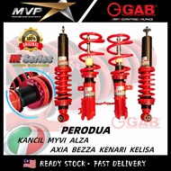 GAB HE Series - Perodua Myvi G3 Icon Alza Axia Bezza Kancil Kenari Kelisa Adjustable Absorber High Low Bodyshift